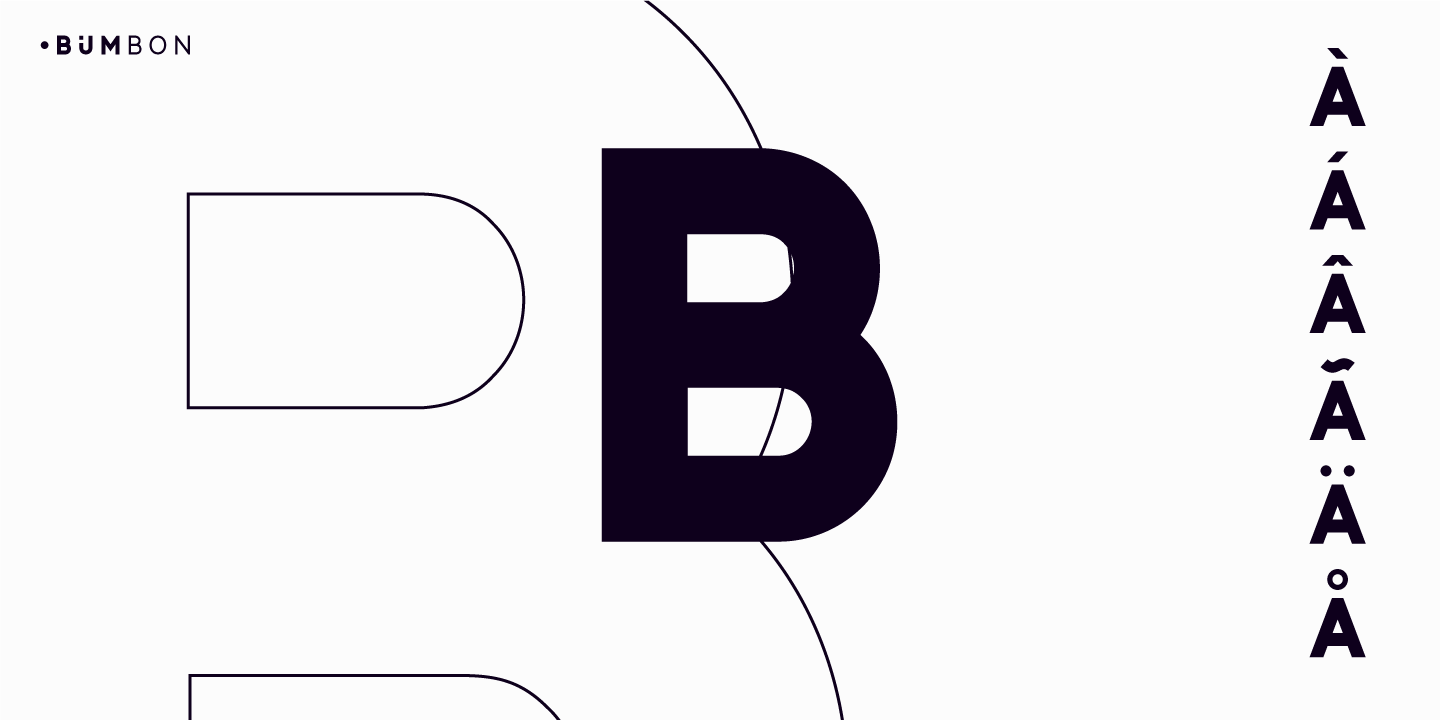 Пример шрифта Bumbon #7